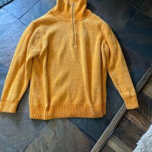 BP-Urban Outfitters Golden Yellow Half-Zip Turtleneck Sweater